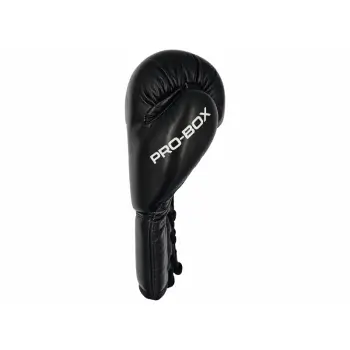 Pro-Box Leather Essentials Lace-Up Boxing Gloves in action