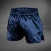 Venum Classic Muay Thai Shorts - Navy in Navy — logo close‑up