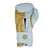 PSWG_4 Pro-Box Pro Spar Leather Boxing Gloves - White/Gold in White/Gold — sleeve detail