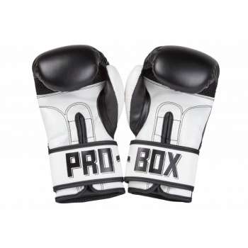 Junior wearing Pro-Box PU Essentials Junior Boxing Gloves
