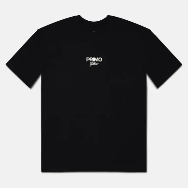 Primo E.S.C Elite Strikers Club T-shirt on a plain background