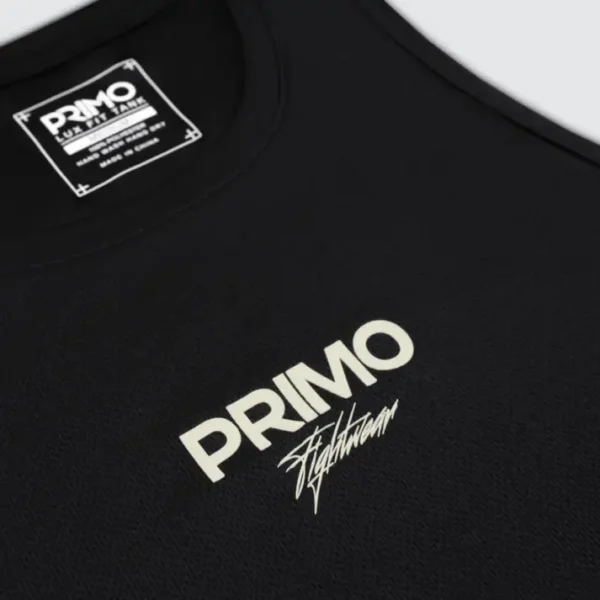 Primo Kin Tank Top Man wearing Primo Kin Tank Top styled in blue and white