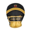 Pro-Box Champ Air Punch Mitts Pads - Black/Gold in Black/Gold — back view