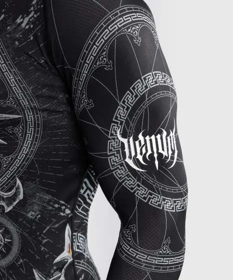 Venum Gladiator Rashguard for Men - Long Sleeve Venum Gladiator 5.0 Men's Long Sleeve Rashguard in action