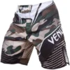Venum Camo Hero Fight Shorts on a plain white background