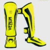 Protective Venum Kids Elite Shin Guards Venum Kids Elite Shin Guards on white background