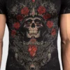 Venum Santa Muerte 5.0 Men's Short Sleeve Rashguard on display