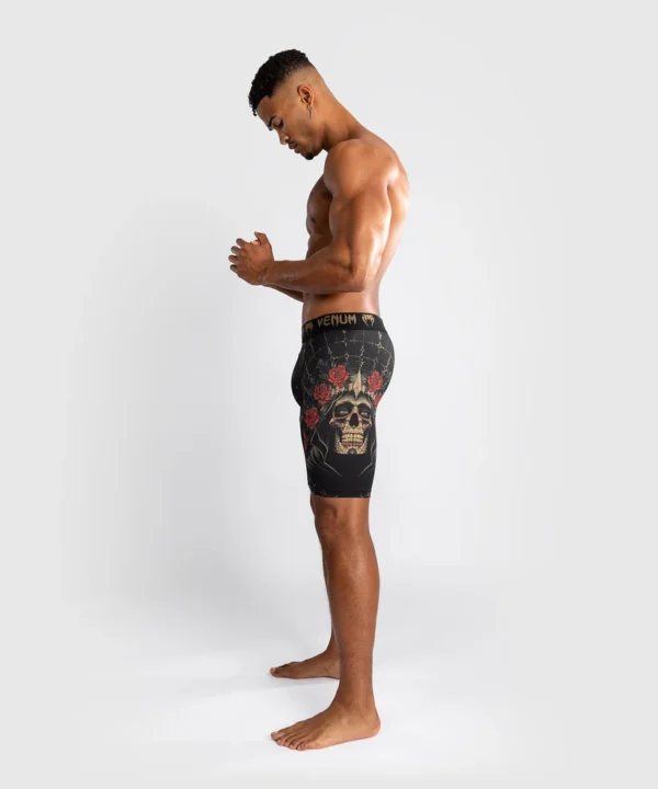 Venum Santa Muerte 5.0 Men's Vale Tudo Shorts on display