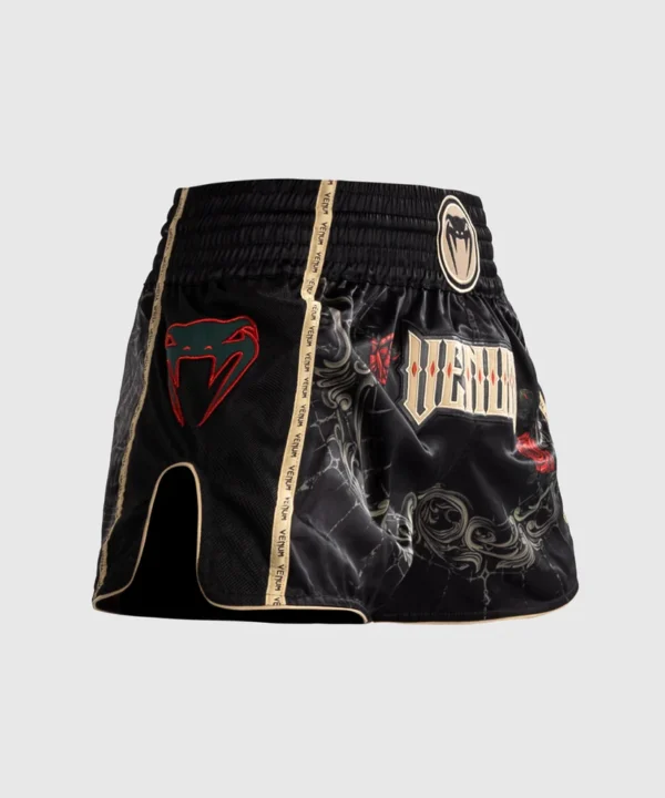 Venum Santa Muerte 5.0 Muay Thai Shorts Displayed on a Neutral Background