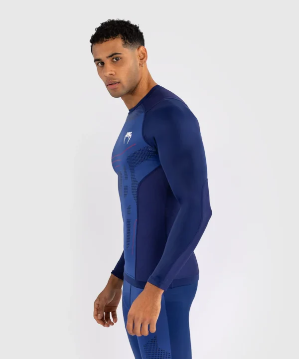 Venum Technical 3.0 Long Sleeve Rashguard in black and orange color