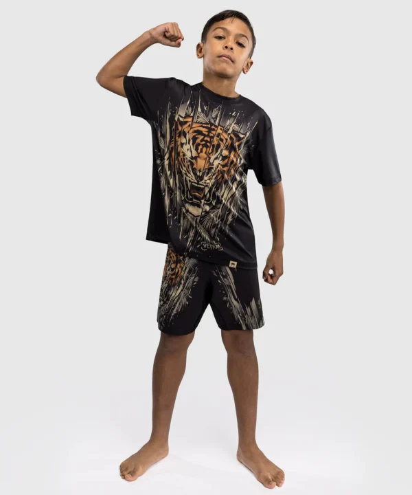 Venum_Kids_Tiger_Dry_Tech_Tshirt_Image Venum Kids Tiger Dry Tech T-Shirt displayed on plain background