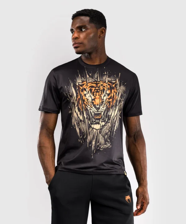 Venum Tiger Dry-Tech T-Shirt for Men Man wearing Venum Tiger Men's Dry-Tech T-Shirt