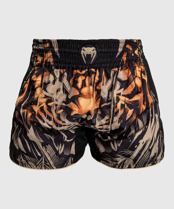 Black and white Venum Tiger Muay Thai shorts