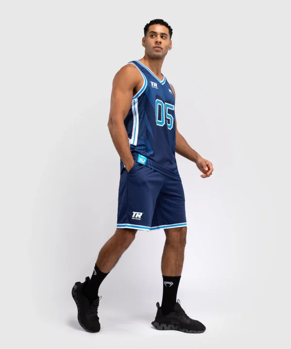 Man wearing Venum x Top Rank Original Men's Basketball Style Shorts