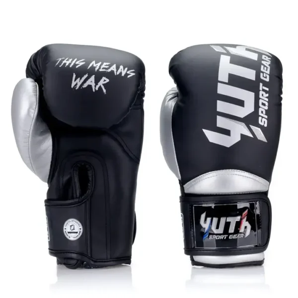 Black and red Yuth Boxing Gloves showing supportive pads