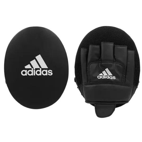 Adidas Boxing Gloves and Focus Mitts Pair of Adidas boxing gloves and focus mitts set