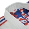 Adidas Contest Judo Gi GB Stripes 650g on a white background.