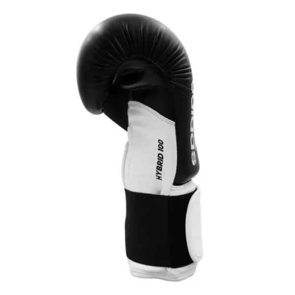 Adidas Hybrid 100 Boxing Gloves Side View Adidas Hybrid 100 Boxing Gloves in a professional gym setting