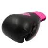 Adidas Hybrid 100 Women's Boxing Gloves in Bold Black and Pink Color A pair of Adidas Hybrid 100 Women's Boxing Gloves