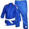 Man wearing Adidas Judo Gi Uniform GB Stripes 250g