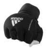 Pair of Adidas Gel Quick Wrap Gloves on white background.