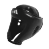 Man wearing Adidas Rookie Open Face Head Guard
