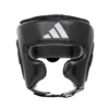 Adidas Boxing Speed Head Guard Product Image. Adidas Speed Head Guard in cool white and black color.