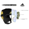 Adidas AdiStar Pro Boxing Head Guard in a black and white colorway