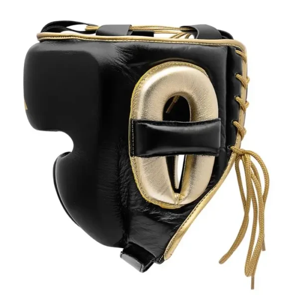 Close-up view of the Adidas AdiStar Pro Boxing Head Guard