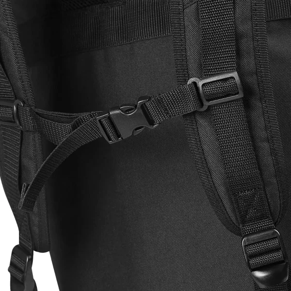 Adidas boxing backpack in black and white color scheme.