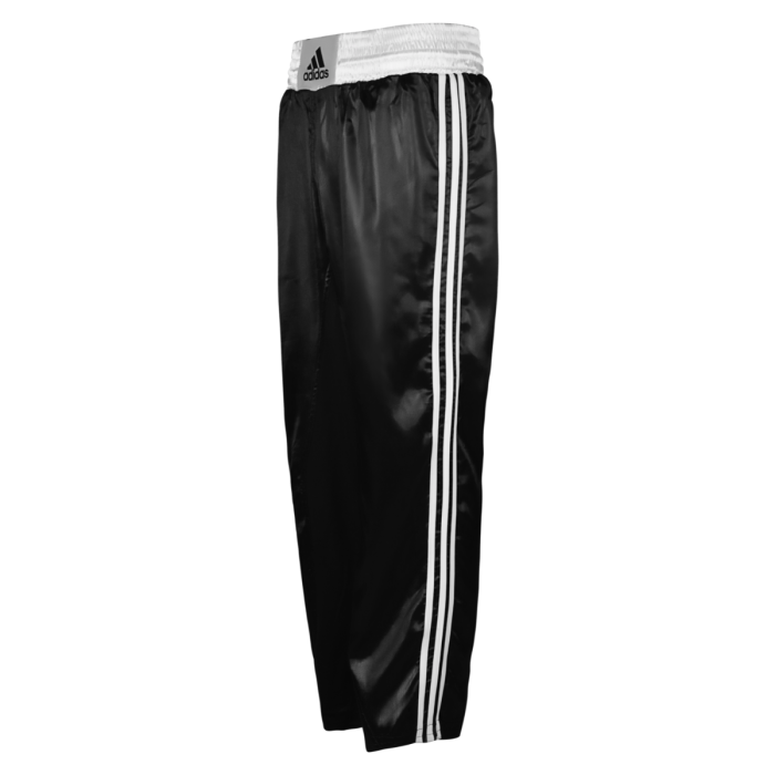 Adidas Kickboxing Satin Trousers on a white background