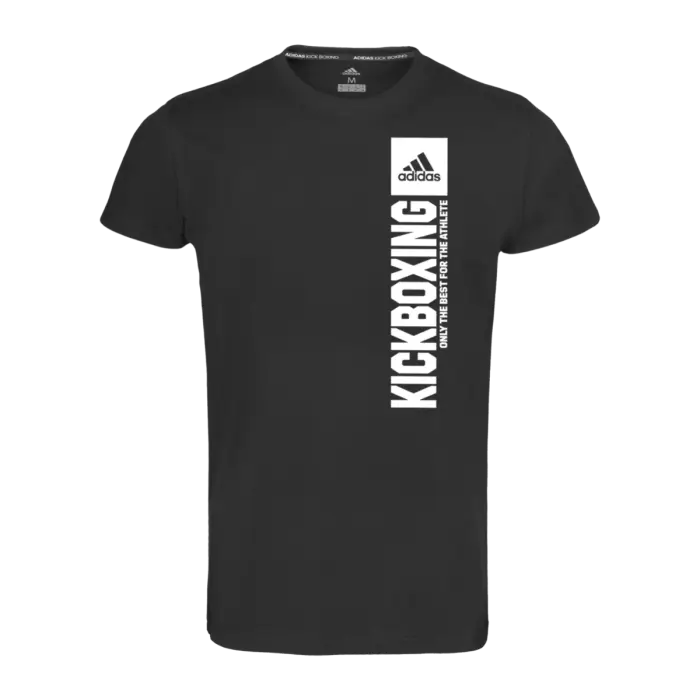 Adidas Kickboxing T-Shirt Design Black Adidas Kickboxing T-Shirt on white background