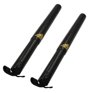 Two Adidas Striking Sticks on a white background