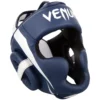 Venum Elite headgear in black and white color