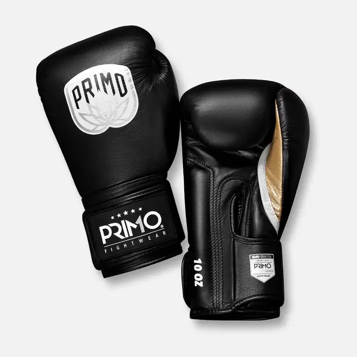 Primo Emblem 2.0 Leather Boxing Gloves in action