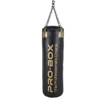 Pro-Box Champ Leather Hybrid Punch Bag & Chain Pro-Box Champ Leather Hybrid Straight Punch Bag with Chain