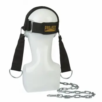 Professional boxing head neck strength harness.