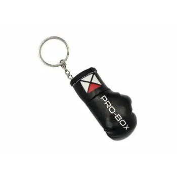 Close-up view of Pro-Box Leather Boxing Glove Keyring