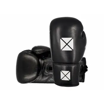 Pro-Box Leather Essentials Lace-Up Boxing Gloves in action