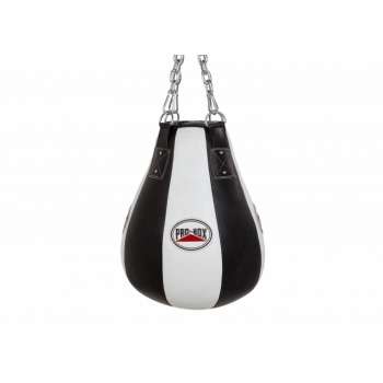 Pro-Box Leather Maize Ball hanging in a professional boxing gym
