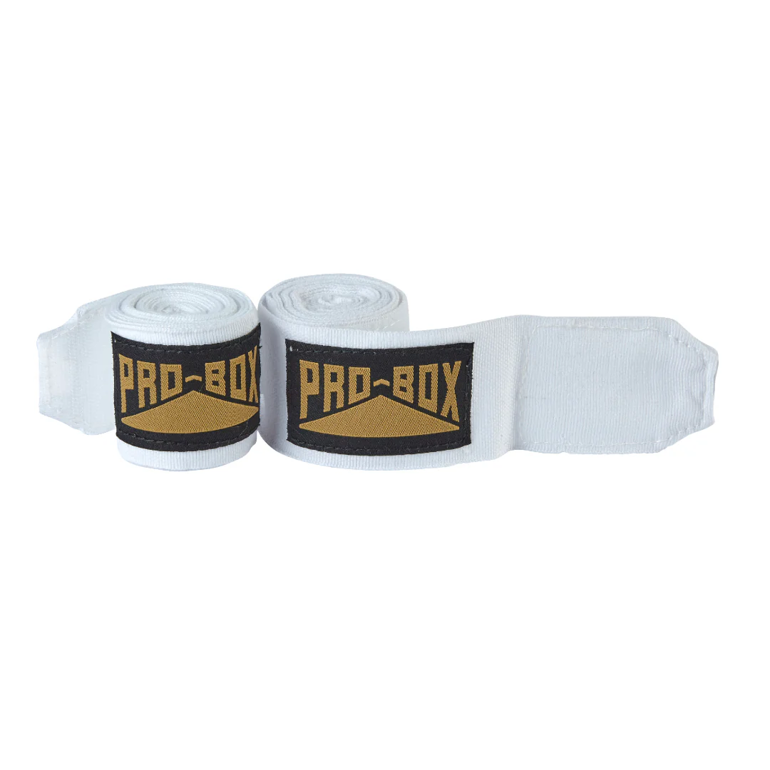 Pro-Box Stretch Hand Wraps in Black/Gold - product image