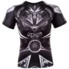 Black and white Venum Gladiator 3.0 Short Sleeve Rash Guard
