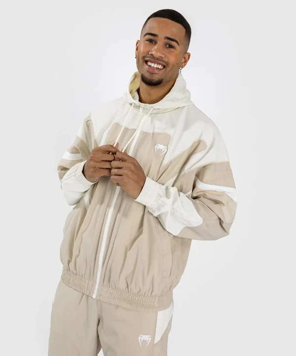 A black Venum Attack 90 Tracksuit Jacket on a white background.