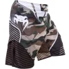 Venum Camo Hero Fight Shorts on white background