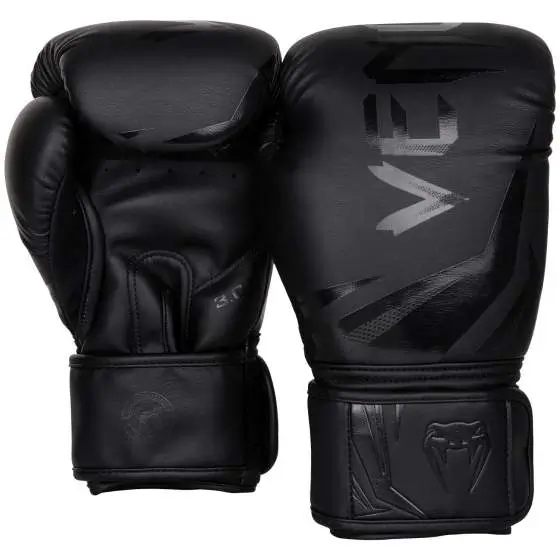 Venum Challenger 3.0 Boxing Gloves in black and gold