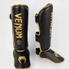 Venum Challenger Standup Shin Guards in red and black color scheme