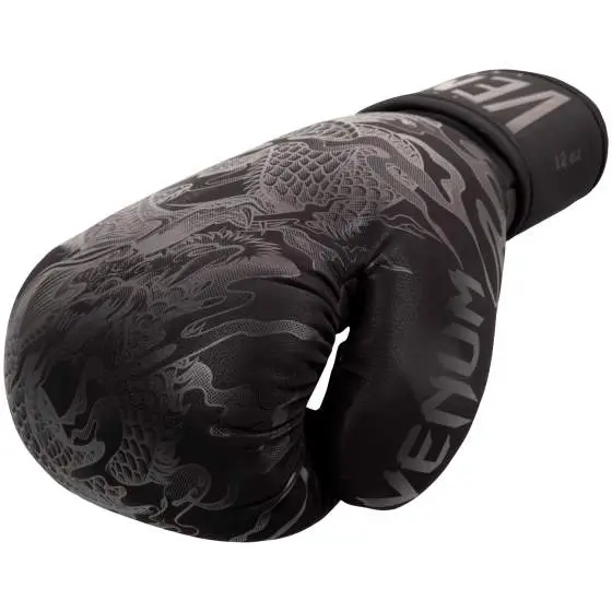 Venum Dragons Flight Boxing Gloves Black 3 Venum Dragons Flight Boxing Gloves on a white background