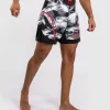 Venum Electron 3.0 Fight Shorts in black and green design
