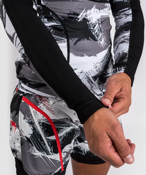 Venum Electron 3.0 Long Sleeve Rashguard on a white background