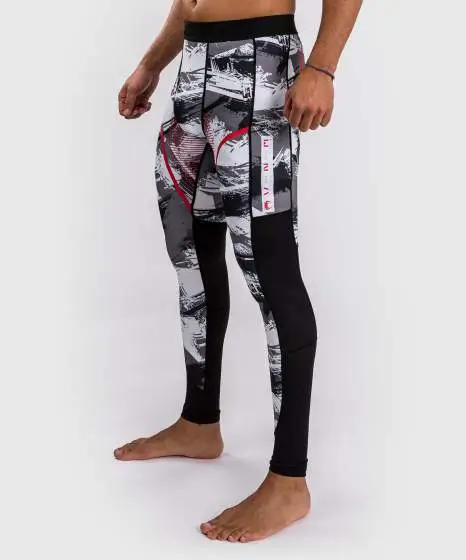 Venum Electron 3.0 Spats Compression Tights in black and yellow